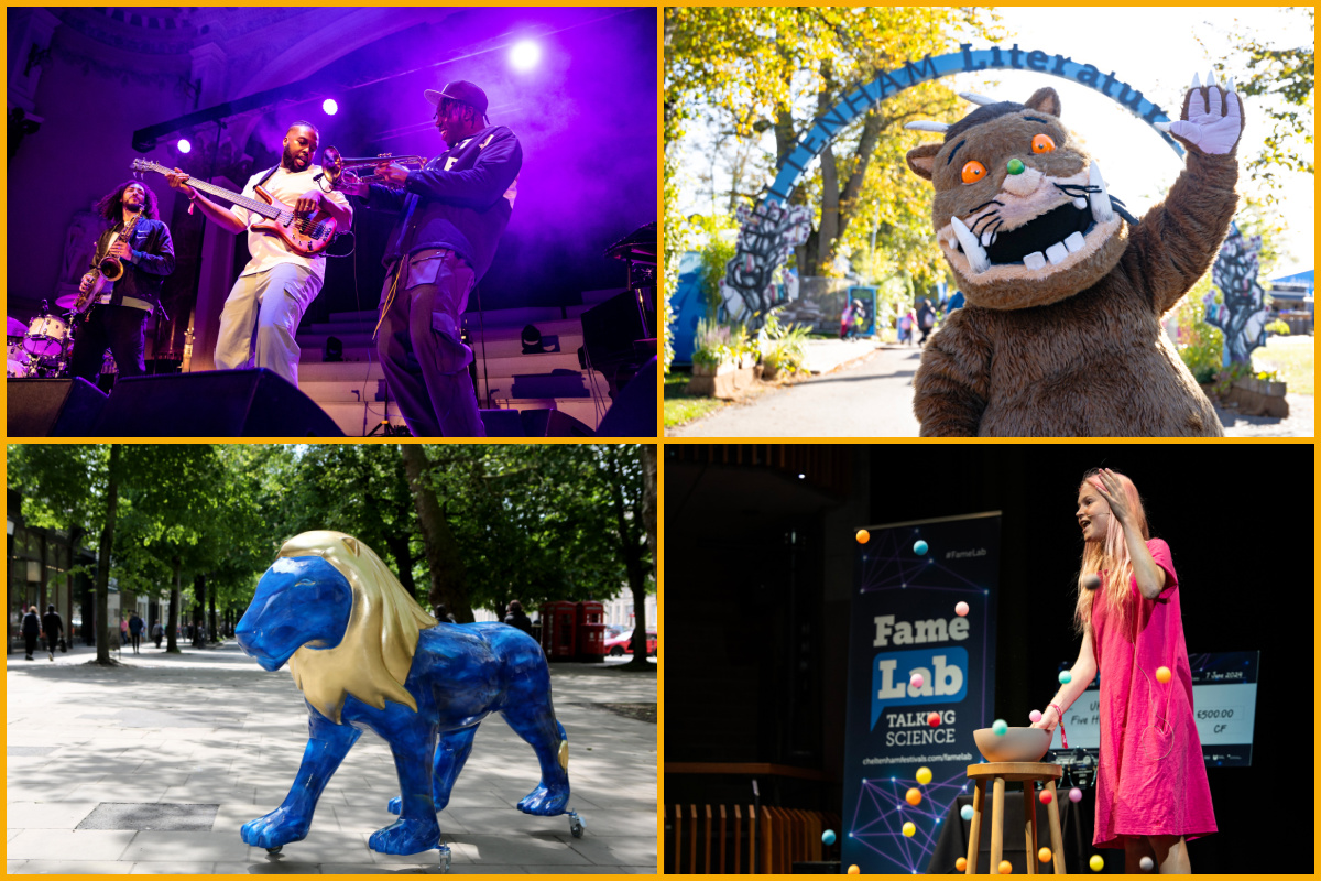 Cheltenham Jazz Festival, Literature Festival, Lions at Large, Science Festival